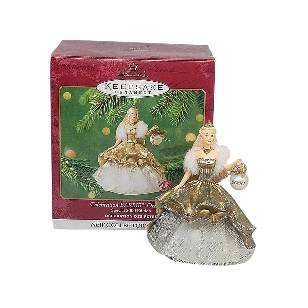 Vtg 2000 Hallmark Celebration Barbie Special Edition #1 In Series Ornament